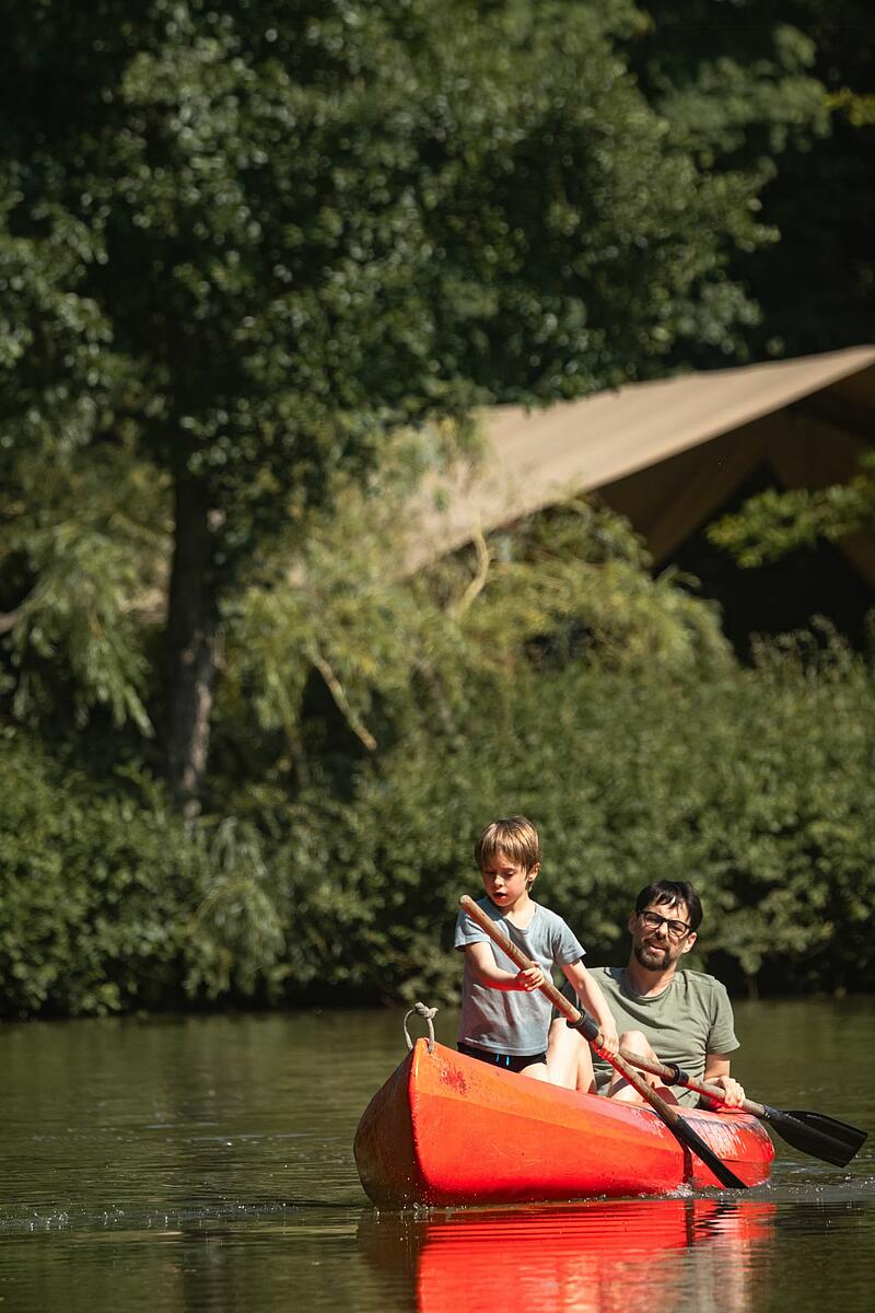 kayak au camping le Brévedent sortie en kayak pendant des vacances au camping du Brévedent, en Normandie